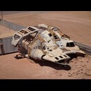 Ein Raumschiff aus dem Film Planet der Finsternis